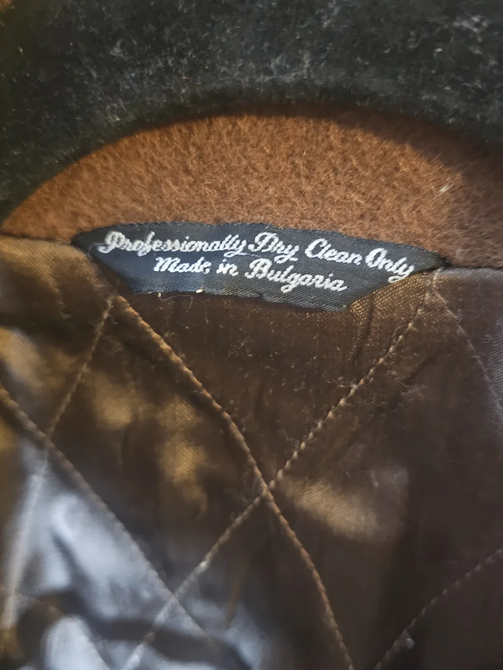 Vintage Alpaca Wool Coat Oversized Brown Blazer Jacket Menswear Style - Picture 3 of 6